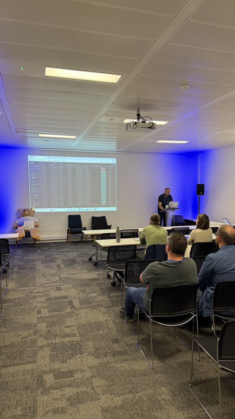 The Eido session at Experts Live UK, seen from the back of the room.